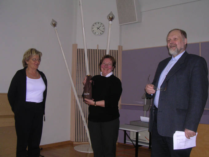 AMKIT-konsortion vuosikokous 2006: Sirkku Blinnikka, Tarja Koskimies ja Kauko Maskulainen (kuvaaja: Katri Vnttinen) 