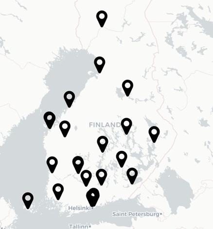 Kuva 2. Suomessa on 24 ammattikorkeakoulua.