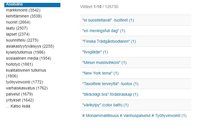 Kuva 4. Mitä tapahtuukaan, kun haluat katsoa lisää…