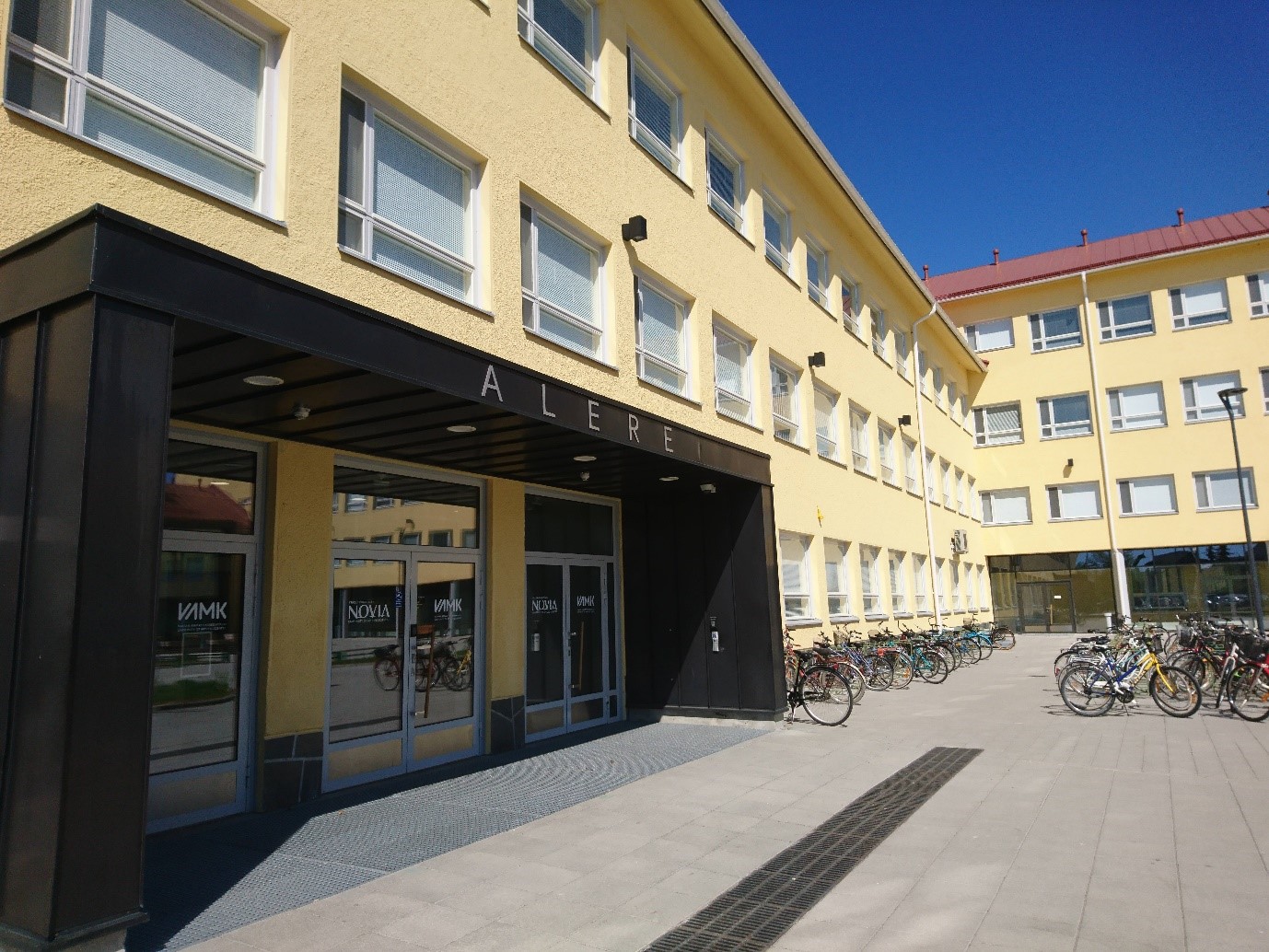 Alere, vårdutbildningarnas campusbyggnad. 