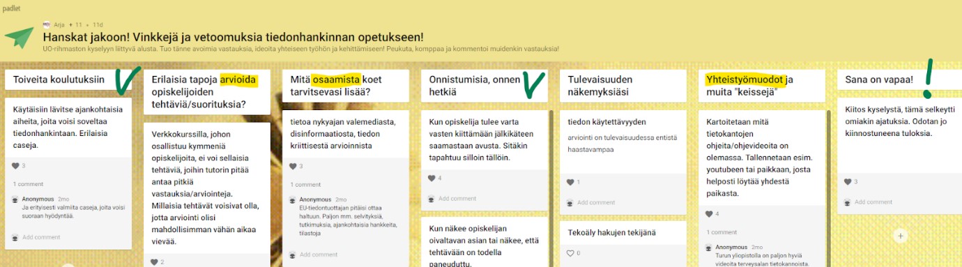 Tiedonkeruu toteutettiin Office365 Forms -kyselynä verkossa 5.2.–1.4.2019.